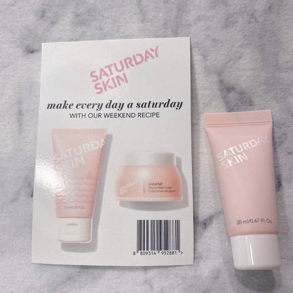 SATURDAY SKIN Gift Set-Refining Peel Gel & Waterfall Glacier Water Cream-2pc-NEW - Picture 3 of 11